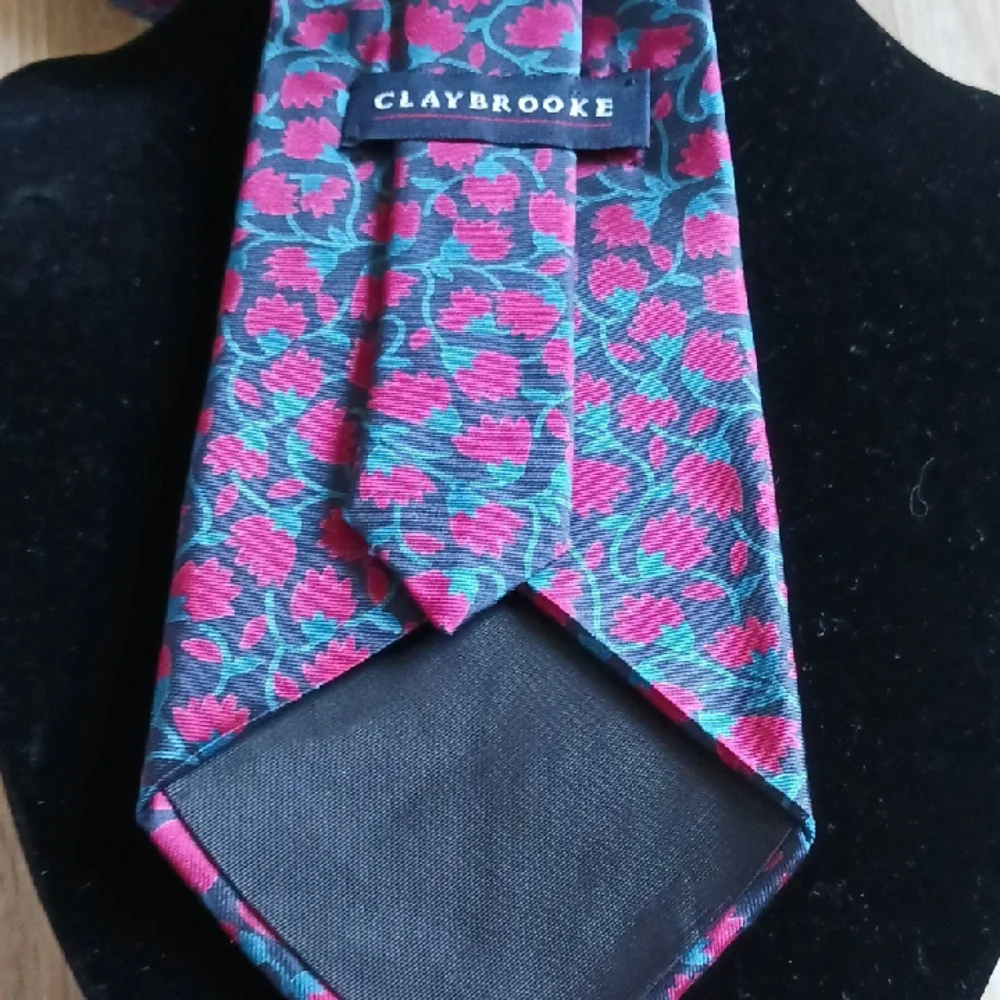 Claybrooke Designer Silk Floral Necktie Men's